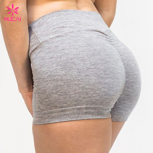 China Supplier High Waisted Gym Fitness Wear Custom Printing Women Booty Shorts Manufacturer