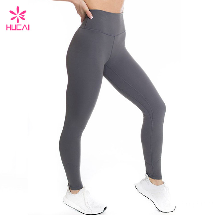 Custom China Supplier Nylon Spandex Side Pocket Leggings Women