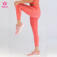 China Fitness Clothing Manufacturers Custom Spandex Workout Yoga Pants Wholesale Running Tights