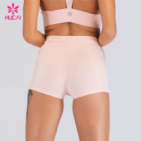 China Custom Activewear Manufacturers Running Workout Nylon Yoga Gym Shorts