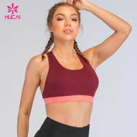 Dongguan Hucai Fitness Clothing Private Label Gym Wear Custom Running Tops Training Yoga Bra