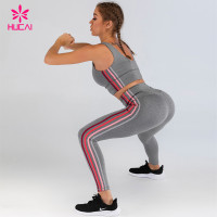 Hucai Sportswear Private Label Fitness Clothing Custom Womens Sport Yoga Set Manufacturer