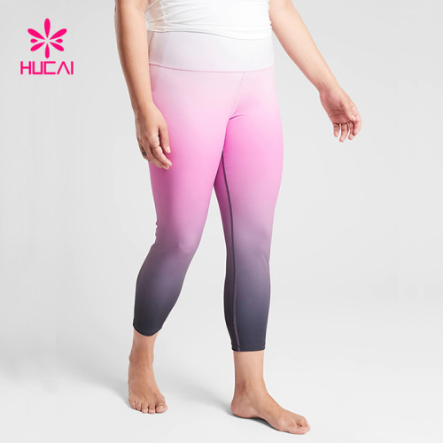 China Manufacturer Wholesale Yoga Pants Plus Size Women Ombra Gym Leggings