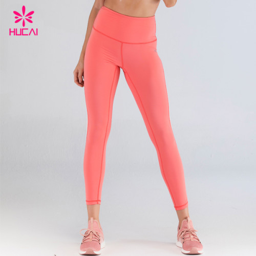 Wholesale Workout Clothes High Waist Women Custom Made Yoga Pants Legging With Logo