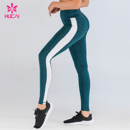 Wholesale Workout Clothes Activewear Manufacturer Side Strip Custom Fitness Yoga Gym Leggings