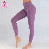 Wholesale Activewear Yoga Wear Custom Made Yoga Pant With Pockets Tummy Control Custom Fit Leggings