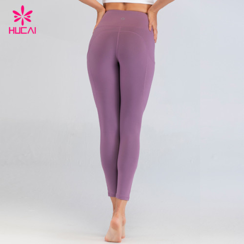 Wholesale Activewear Yoga Wear Custom Made Yoga Pant With Pockets Tummy Control Custom Fit Leggings