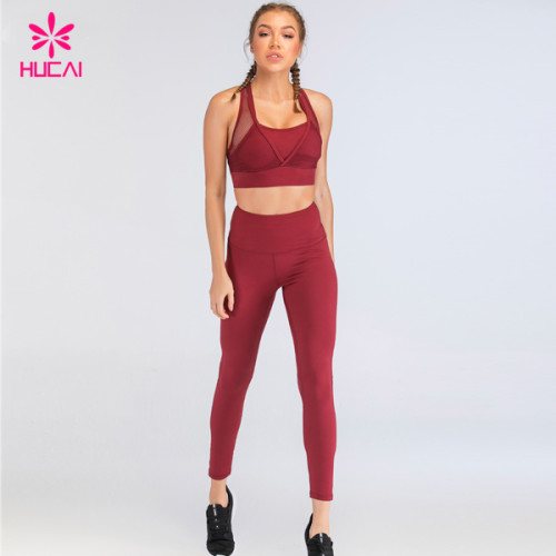 Sports Clothing Manufacturers Custom Activewear Private Label Sports Bra And Yoga Pants Legging Sets