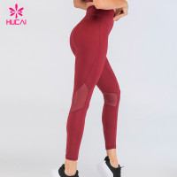Custom Logo Womens Activewear Polyester Spandex Mesh Yoga Ladies Gym Leggings