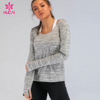 Wholesale Tri Blend Activewear Gym Clothing Loose Fit Custom Workout Running Yoga Shirts