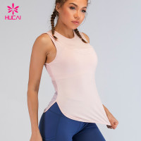 Private Label Ladies Knit Sexy Transparent Tank Tops For Women Sleeveless Athletic Yoga Top In Bulk