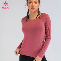 Wholesale Custom Fitness Yoga Clothing Women Dry Fit Sports Running Sexy Bodybuilding Shirts