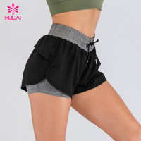 Wholesale Workout Clothes Nylon Lining Dry Fit Women Sport Running Gym Shorts