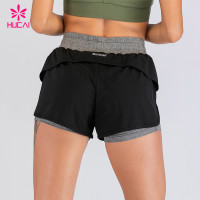 Wholesale Workout Clothes Nylon Lining Dry Fit Women Sport Running Gym Shorts