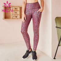 High Waist Leopard Print Tights Customized Wholesale Supplier