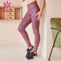 High Waist Leopard Print Tights Customized Wholesale Supplier