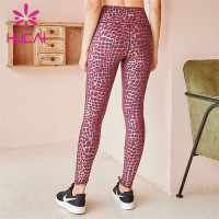 High Waist Leopard Print Tights Customized Wholesale Supplier