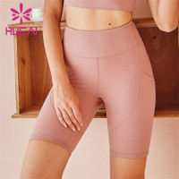 Pure Color High Waist Cycling Shorts Wholesale Customization