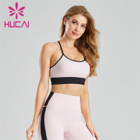 Sexy Two-tone Sling Backless Sports Bra Wholesale Supplier