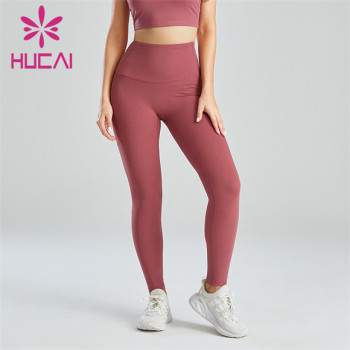 Women's Sports High Waist Solid Color Leggings Wholesale