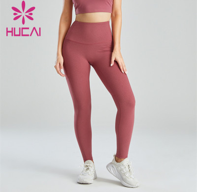 Women's Sports High Waist Solid Color Leggings Wholesale