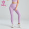 Ladies Light Purple Abdomen Lifting Hip Leggings Custom Manufacturer