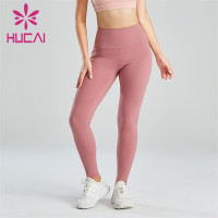 Tender Pink High-waist Slim-fit Buttocks Leggings Wholesale