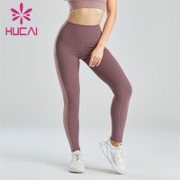 Three-color Stitching High Waist Hip Leggings Custom Manufacturer