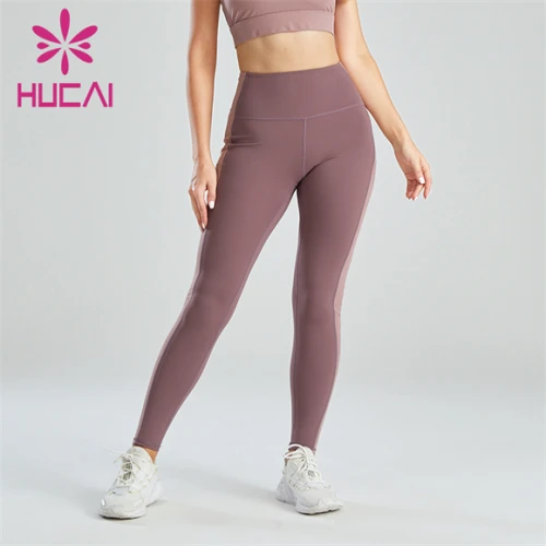 Three-color Stitching High Waist Hip Leggings Custom Manufacturer