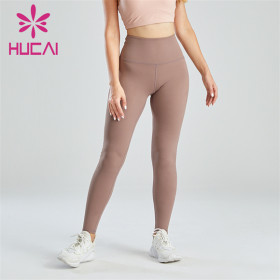 Light Brown High-waisted Hip-lifting Slim Leggings Custom Manufacturer
