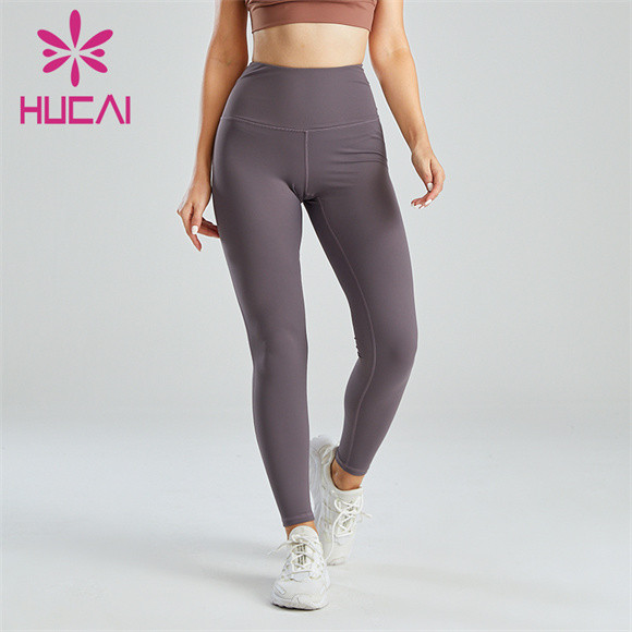 Gym Dark Gray High Waist Fitness Leggings Custom Manufacturer