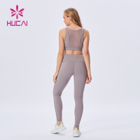 new design Custom fabric wholesale sportswear sport bra suit fitness wear manufacturer