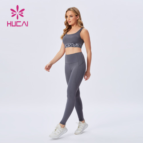 Hot sale wholesale female sportswear sport bra suit fitness wear manufacturer