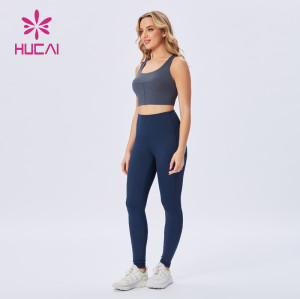 wholesale High-Waist female sportswear sport bra suit fitness wear manufacturer