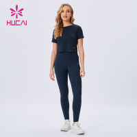 high waist yoga pants sportswear sport bra suit fitness wear manufacturer