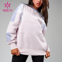 2022 clashing stitching hoodie fleece sportswear supplier