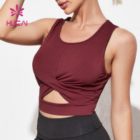 Women Hollow Elastic Workout Wear China Manufacturer-Custom Crop Top
