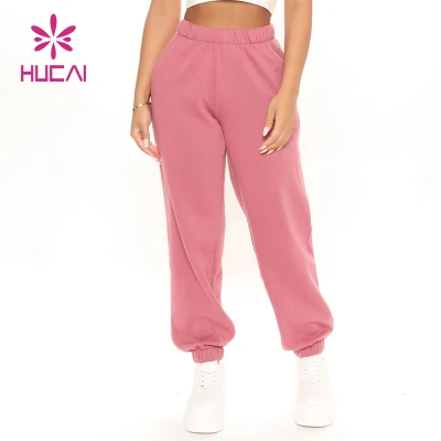 Custom Supplier Plain Color Womens Sport Joggers Workout Wear China Manufacturer