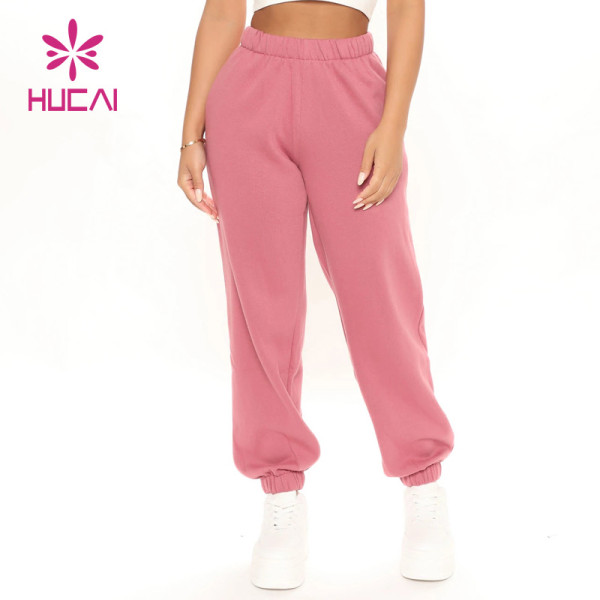 Custom Supplier Plain Color Womens Sport Joggers Workout Wear China Manufacturer