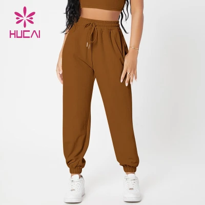 OEM Streetwear Pocke Loose  Sport Joggers For Womens Manufacturer In China