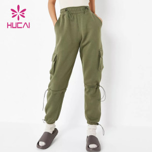ODM Side Pocket Drawstring Design Loose Sport Joggers For Womens Manufacturer In China
