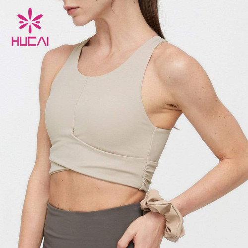 OEM Women Elastic Hollow Out Custom Breathable Fitness Sports Bra