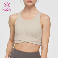 OEM Women Elastic Hollow Out Custom Breathable Fitness Sports Bra