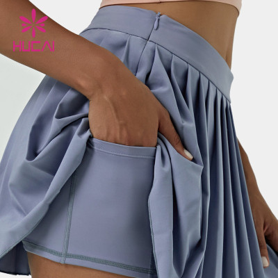 ODM&OEM Pockets Pleated Skirt Leisure Wear For Women China Manufacturer