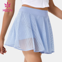 Women Custom Net yarn Breathable Sport Skirt  Manufacturer In China