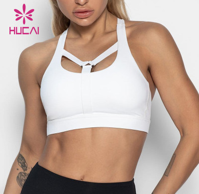 Hot Sale Unique Design White Sports Bra Manufactured In China