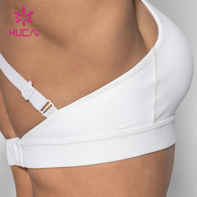 Hot Sale Unique Design White Sports Bra Manufactured In China