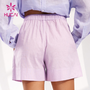 Resort Style Casual Linen Shorts Manufacturer-Custom Service