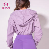 Short Adjustable Drawstring Design Sweatsuit Shorts Hoodie For Women Manufactured In China