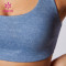 Blue | hollowed out | cross double strap Design Sports Bra Women China Manufacturer